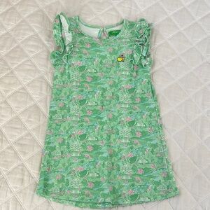 Masters Green and Pink Kids Casual Dress
